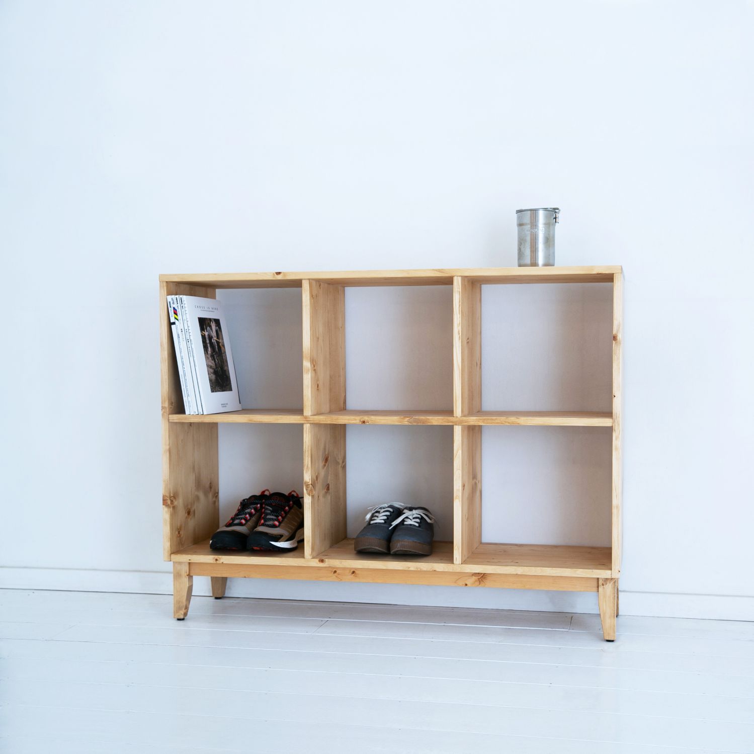 楽天市場】本棚 無垢 ディスプレイラック 棚 北欧 シンプル モダン