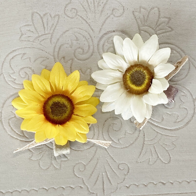 楽天市場】ベビー ヘアアクセサリー ヘアピン ヘアクリップ 【ひまわり