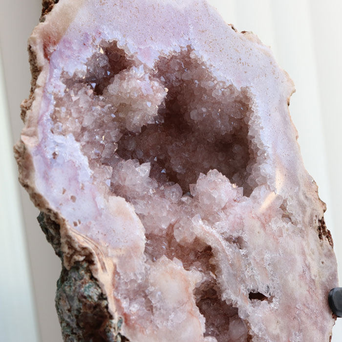 楽天市場】SP ピンクアメジスト ジオード 約3580グラム アイアン