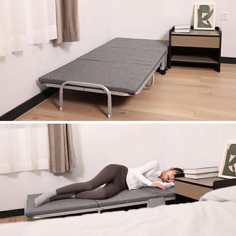 楽天市場】NIJAKISE 折りたたみベッド コンパクト シングル 三つ折り