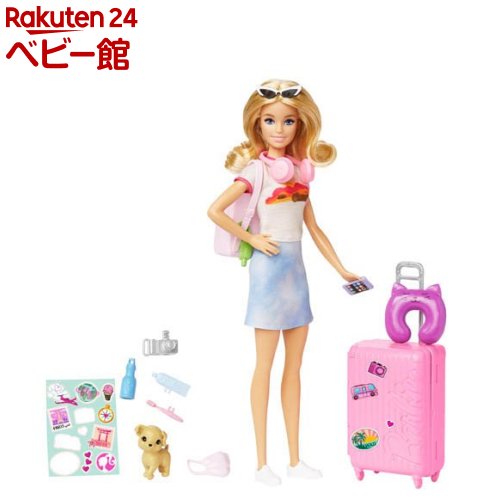 楽天市場】バービー ドール＆ファッション ピンクのりょこうセット