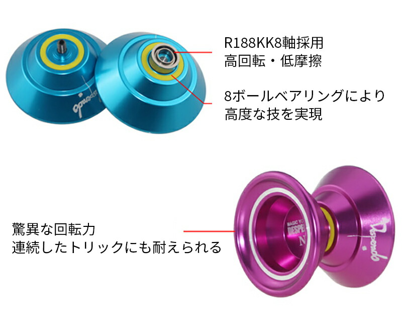 楽天市場】マジックヨーヨー 驚異な回転力 いろんな技ができる MAGIC