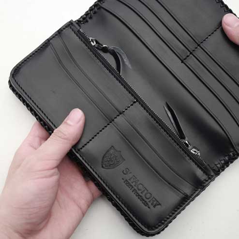 楽天市場】S'FACTORYエスファクトリー 縁編み ロングウォレット