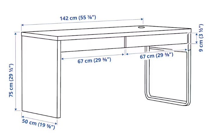 楽天市場】IKEA イケア MICKE ミッケ デスク ホワイト 403.542.78