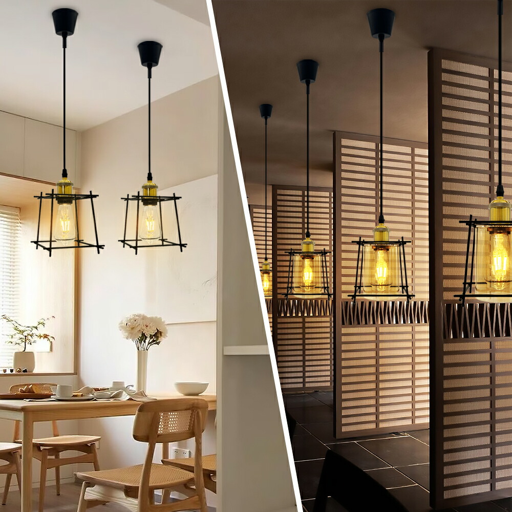 楽天市場】【送料無料】ペンダントライト ガラス 鉄製 吊り下げライト