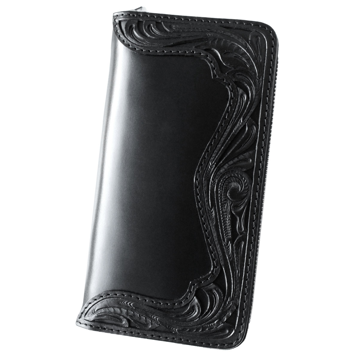 楽天市場】財布 メンズ 長財布 本革 レザー ラウンドファスナー