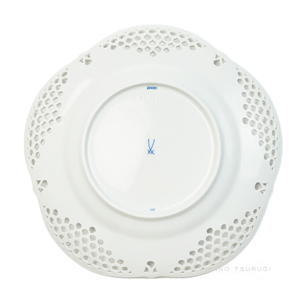 楽天市場】マイセン (Meissen) ブルーオーキッド レースプレート 24cm