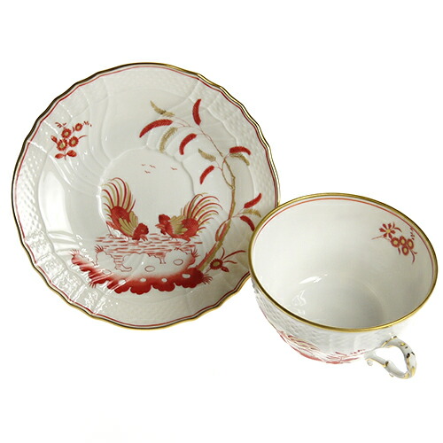 楽天市場】ジノリ1735 レッドコック ティーカップ＆ソーサー 240ml