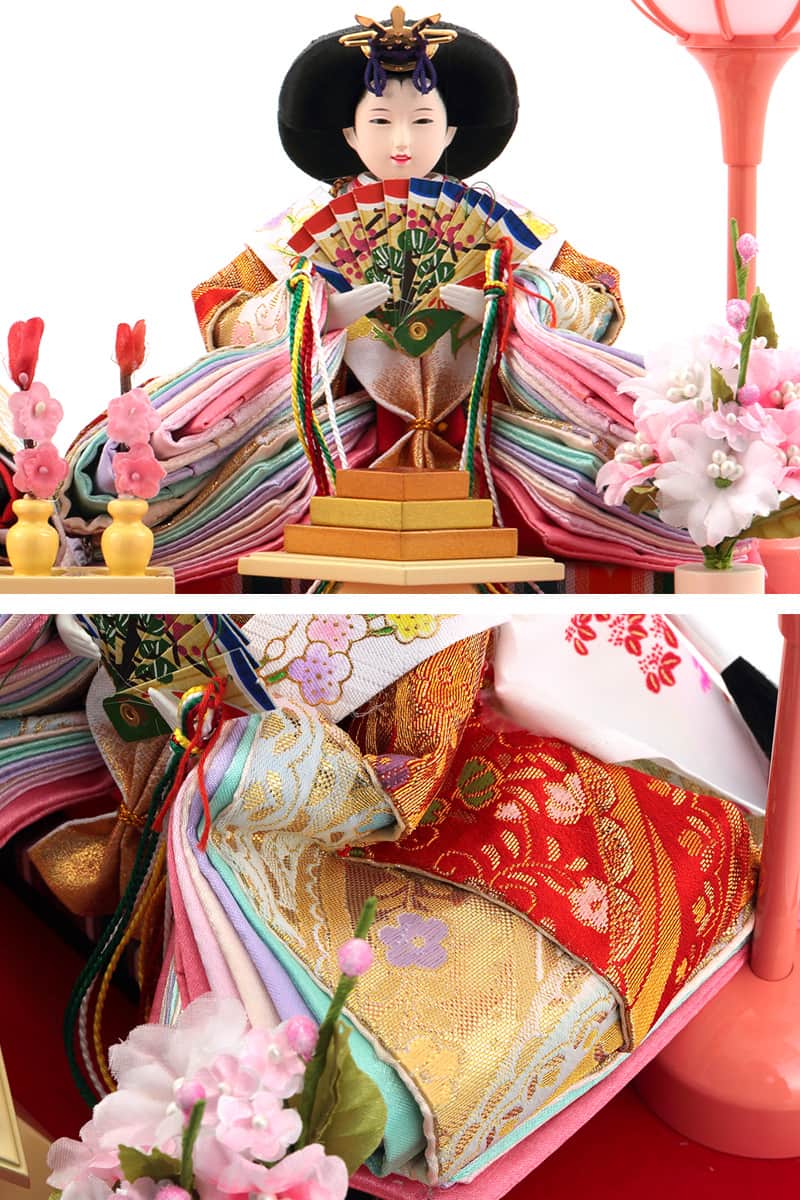 楽天市場】雛人形 コンパクト ひな人形 雛 ケース飾り 親王飾り 清玉作