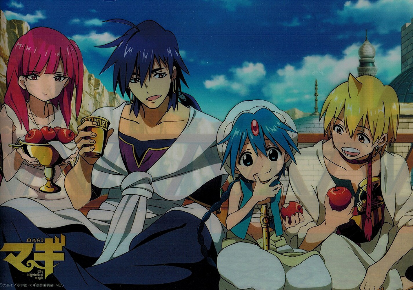 楽天市場】マギ クリアファイル 四人柄 モルジアナ シンドバッド