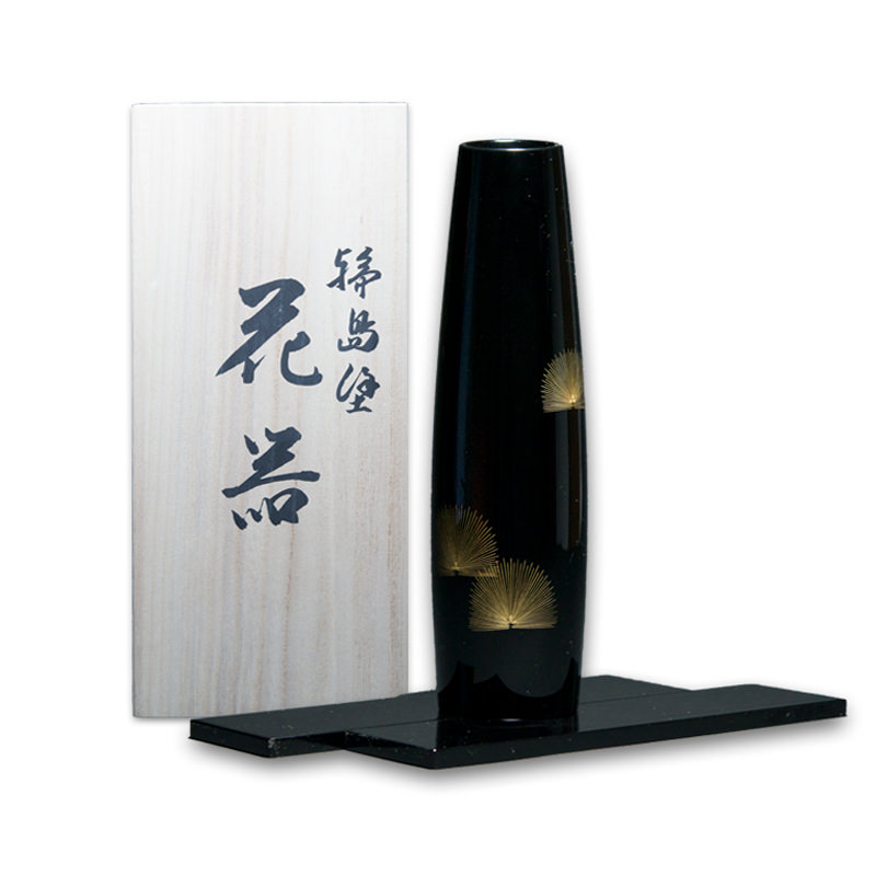 楽天市場】送料無料 輪島塗 花器 盛松沈金 沈金彫 輪島漆器 日本 伝統