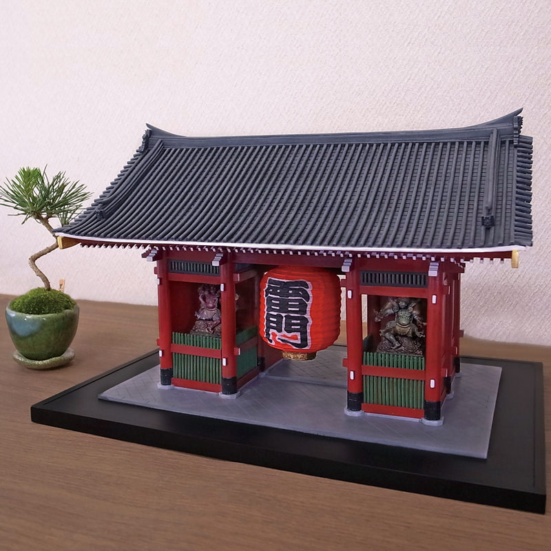 楽天市場】送料無料 模型 プラモデル 美術建築 浅草 雷門 寒製品 1/50