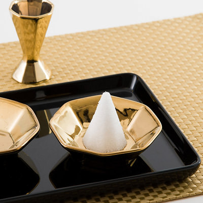 楽天市場】福招き金八角盛り塩揃 塩付き 盛り塩 セット 全方位から運気