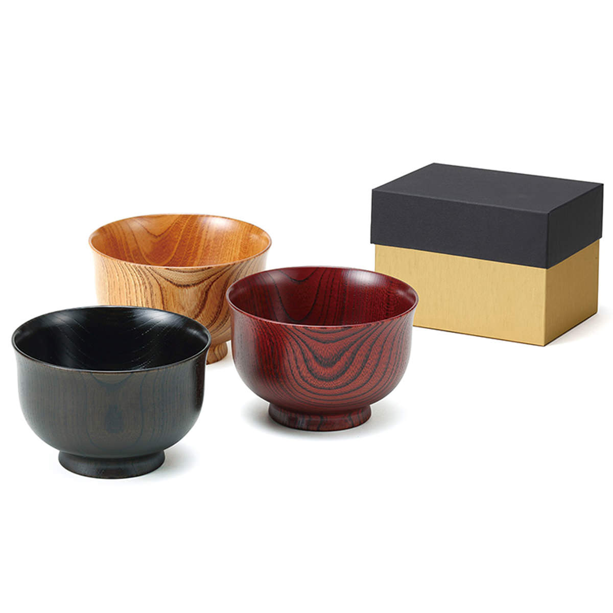 楽天市場】山中塗 欅 汁椀 三色揃 セット 天然木 けやき お椀 山中塗汁