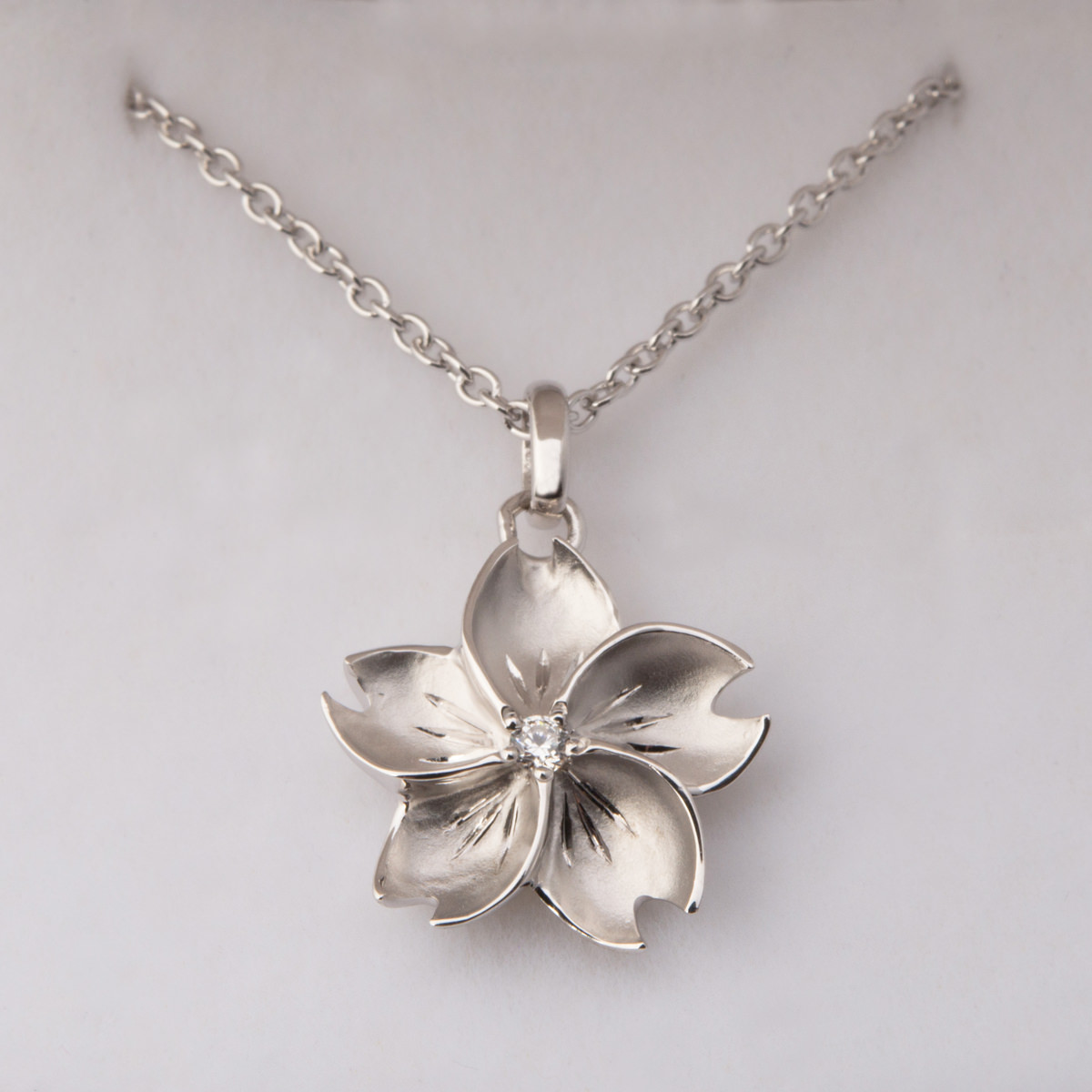 楽天市場】桜ペンダント シルバーネックレス シルバー925 K10 ゴールド