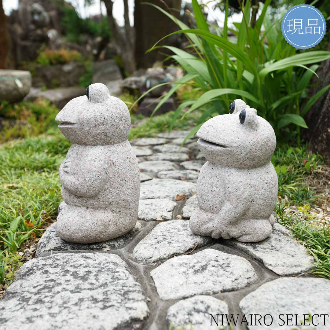 楽天市場】【蛙 つがい】カエル 御影石 花崗岩 中国産 自然石 1全高H