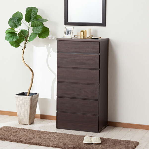 楽天市場】ハイチェスト 幅59.5cm (エレアK 60 6段) ニトリ 【配送員