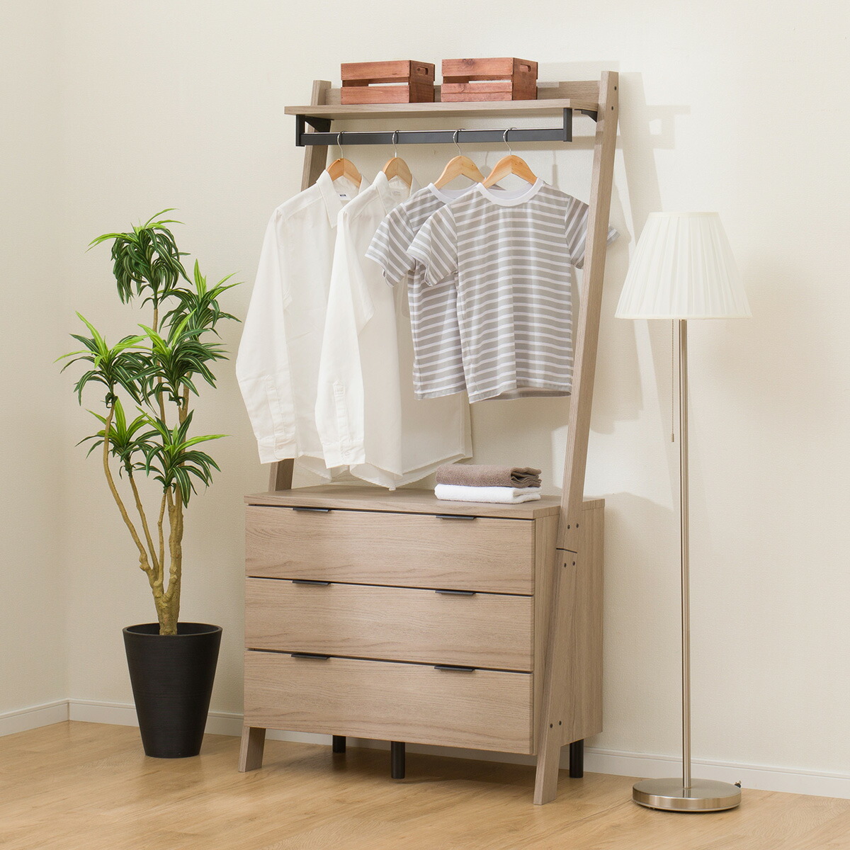 楽天市場】オープンワードローブ(エトナ80WR) ニトリ 【配送員設置商品