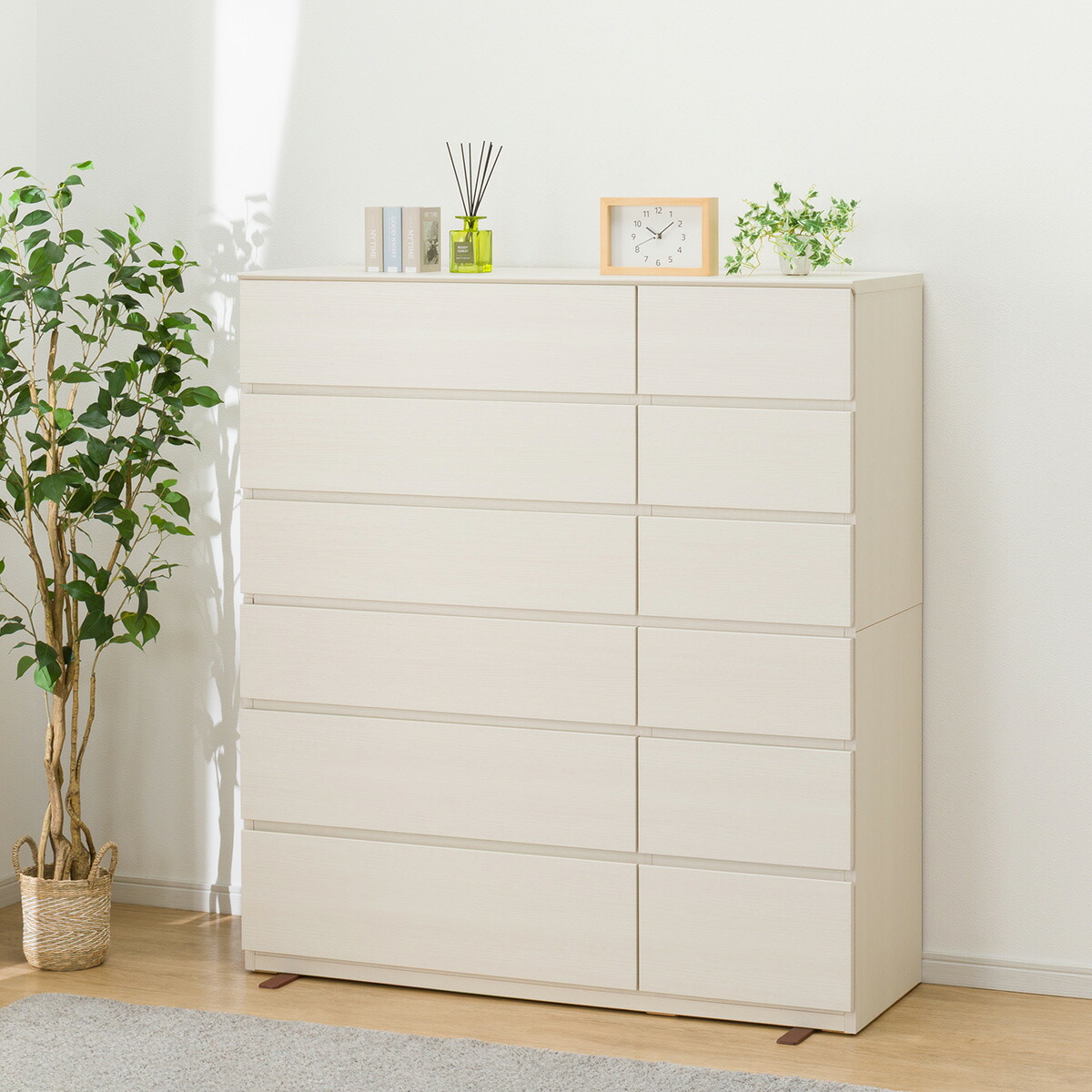 楽天市場】ハイチェスト(クエス 120-6HC) ニトリ 【配送員設置商品