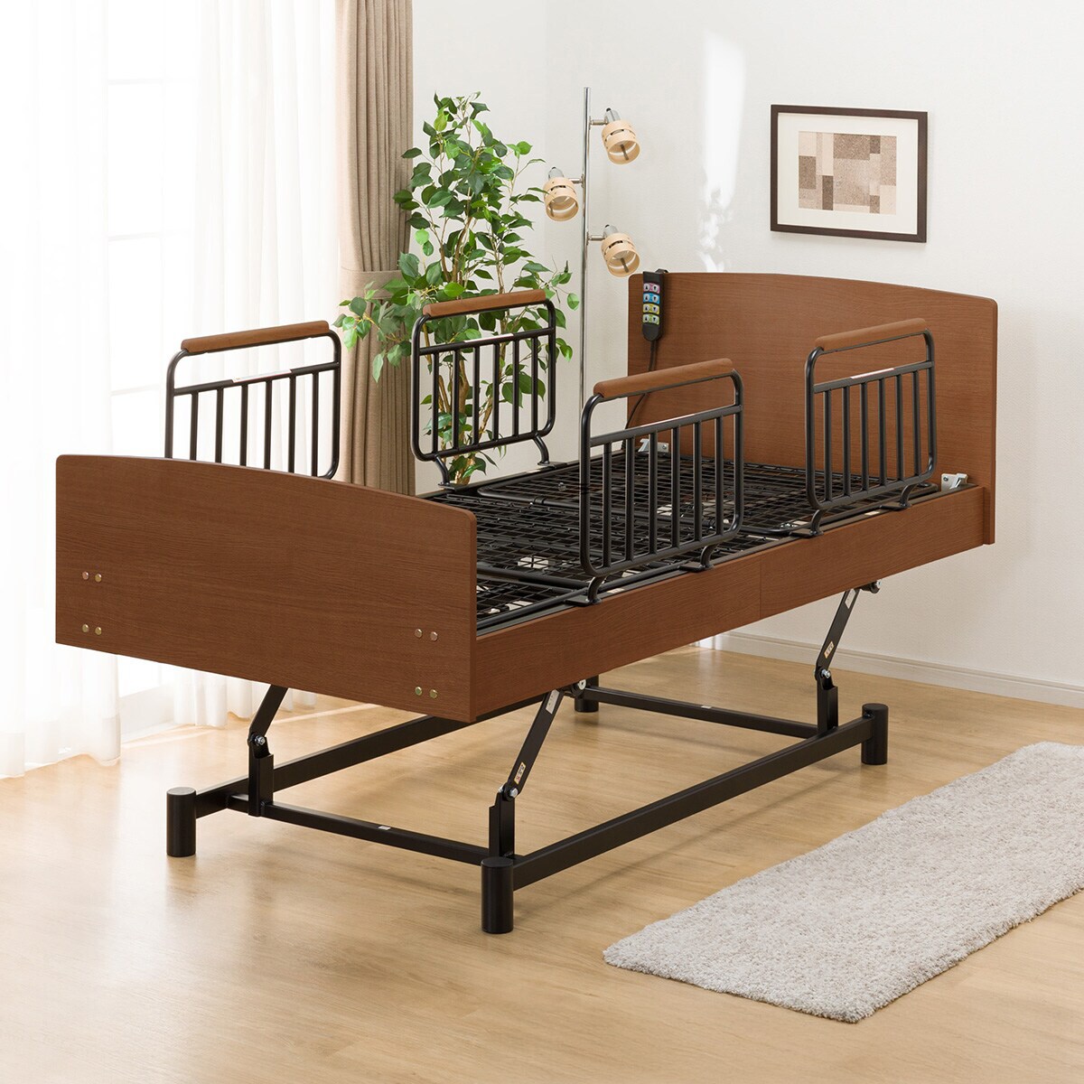 楽天市場】【非課税】電動シングルベッドフレーム(ライズ3 3M-F