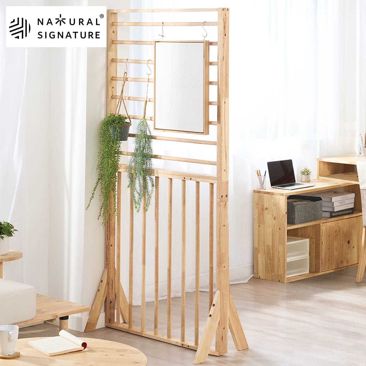 楽天市場】【NATURAL SIGNATURE】天然木 パーテーション【玄関先迄納品