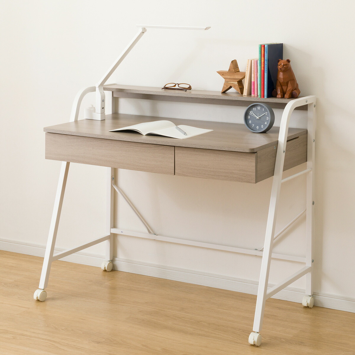 楽天市場】システムベッドデスク(デニッシュ01 ミドルタイプ ) ニトリ