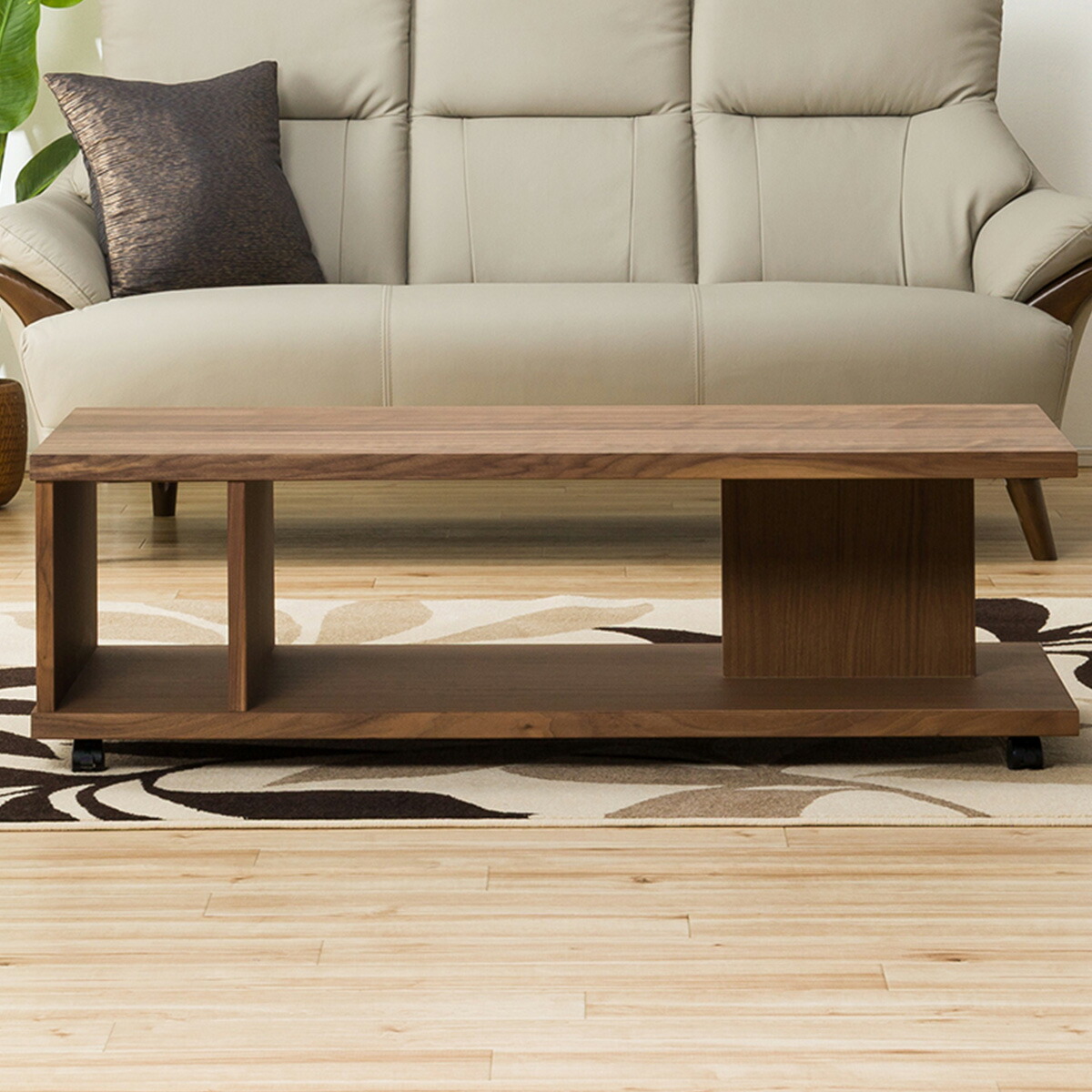 楽天市場】センターテーブル (コネクト幅120cm キャスター) ニトリ