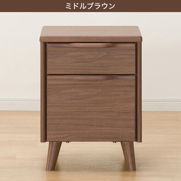 楽天市場】幅38cm サイドテーブル (アスカ 2段) ナイトテーブル