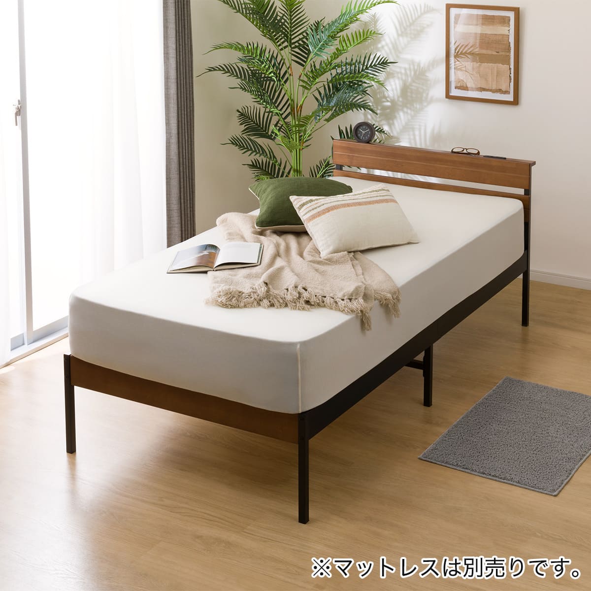 楽天市場】すのこシングルベッドフレーム(XB101) ニトリ 【玄関先迄
