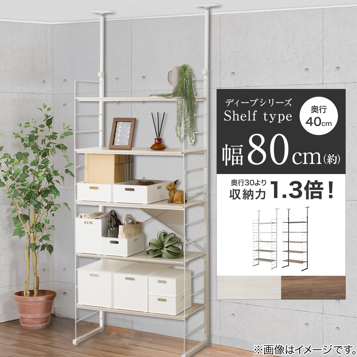 楽天市場】突っ張り壁面収納 Nポルダ ディープ2 (幅80cm NP01 )【玄関