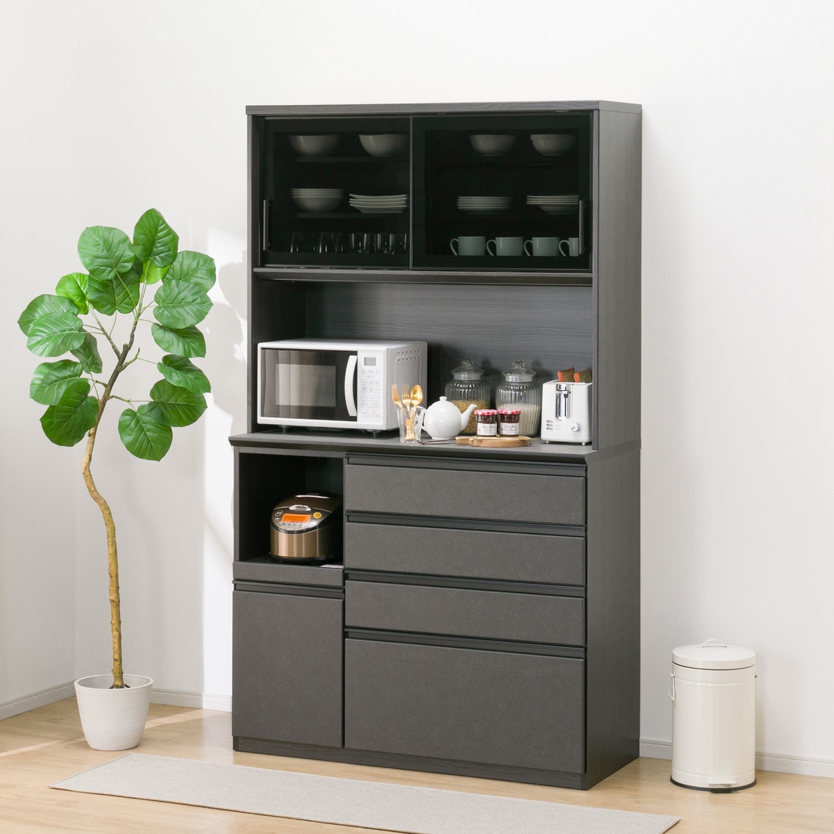 楽天市場】食器棚・キッチンボード（ブランドニトリ）（キッチン収納