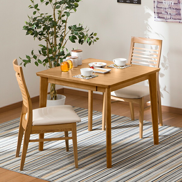 楽天市場】[幅80cm] ダイニングテーブルセット (DTロレイン5H 80LBR/DC