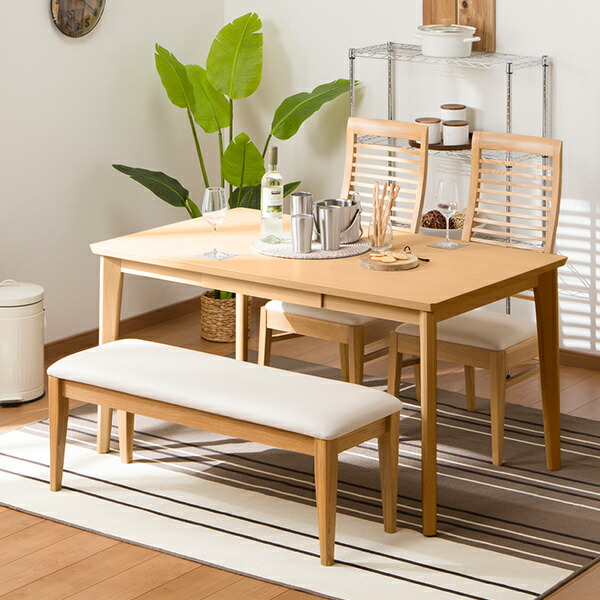 楽天市場】[幅135cm] ダイニングセット (ロレイン5H135LBR/マライア3