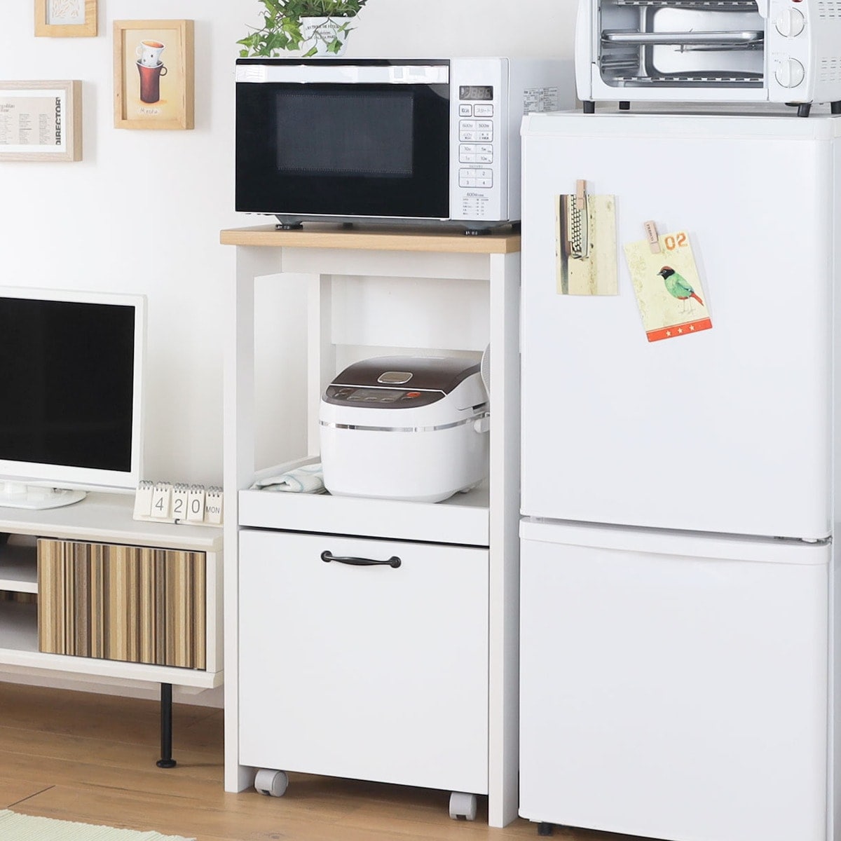 楽天市場】ワゴン付きコンパクトレンジラック ニトリ メーカー直送