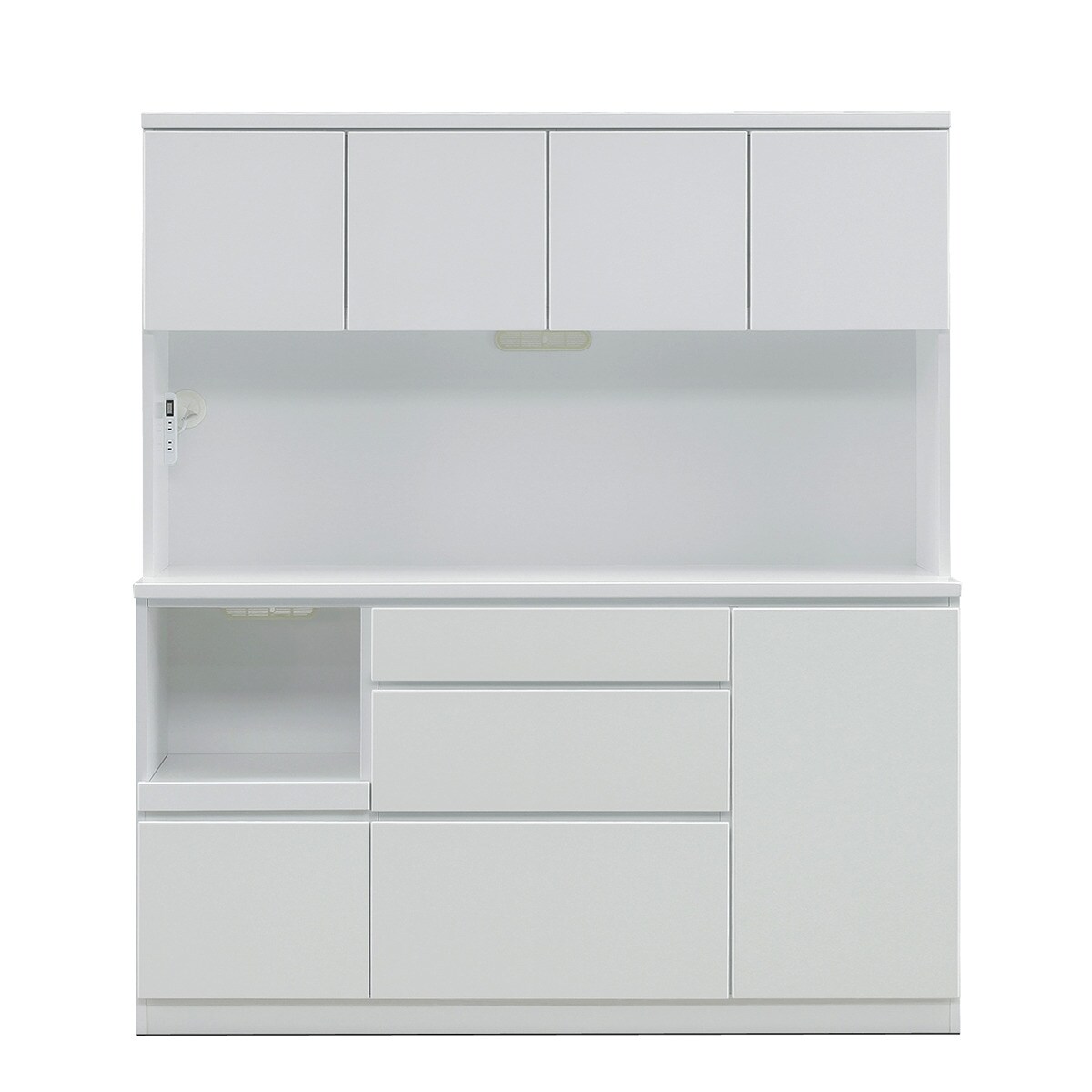 楽天市場】鏡面仕様のキッチンボード (幅159.5cm WH) ニトリ 【配送員