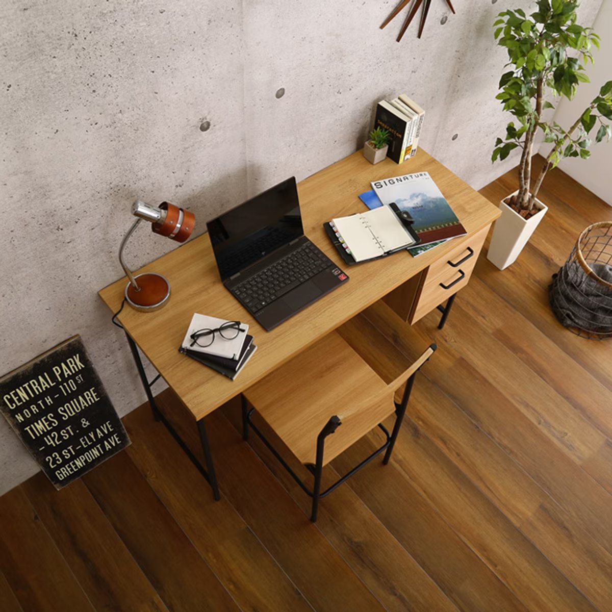 楽天市場】ヴィンテージデスク＆チェアセット ニトリ メーカー直送