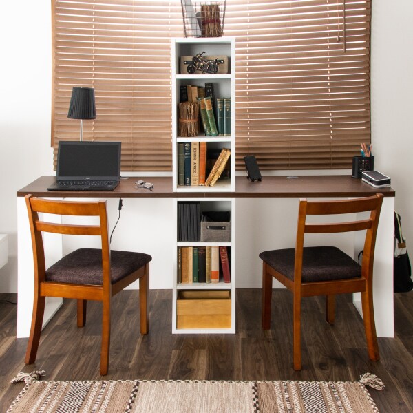 楽天市場】コンパクト ツインデスク ラック付き ニトリ メーカー直送