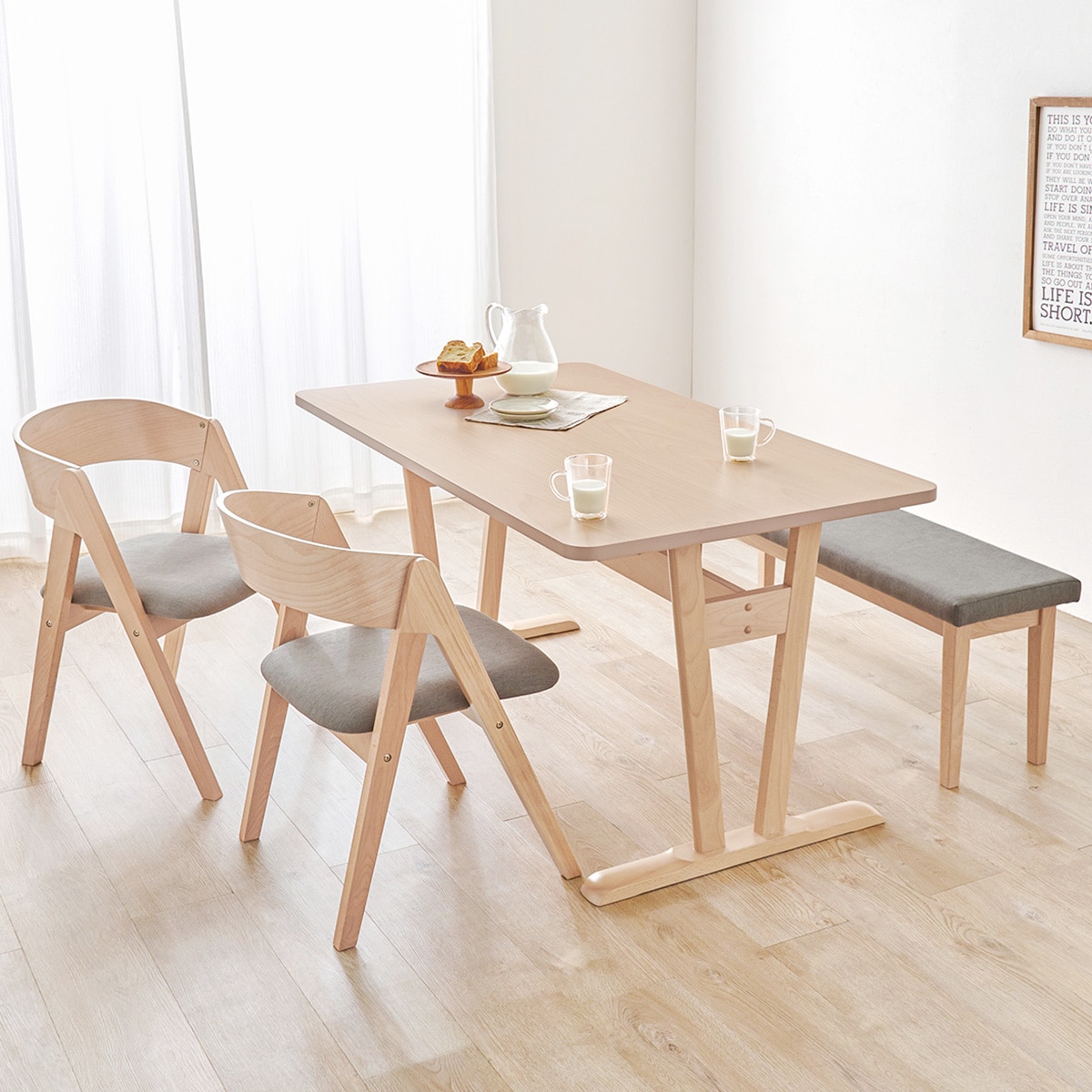 楽天市場】ビーチ材ダイニングチェア 2脚セット ニトリ 【メーカー直送