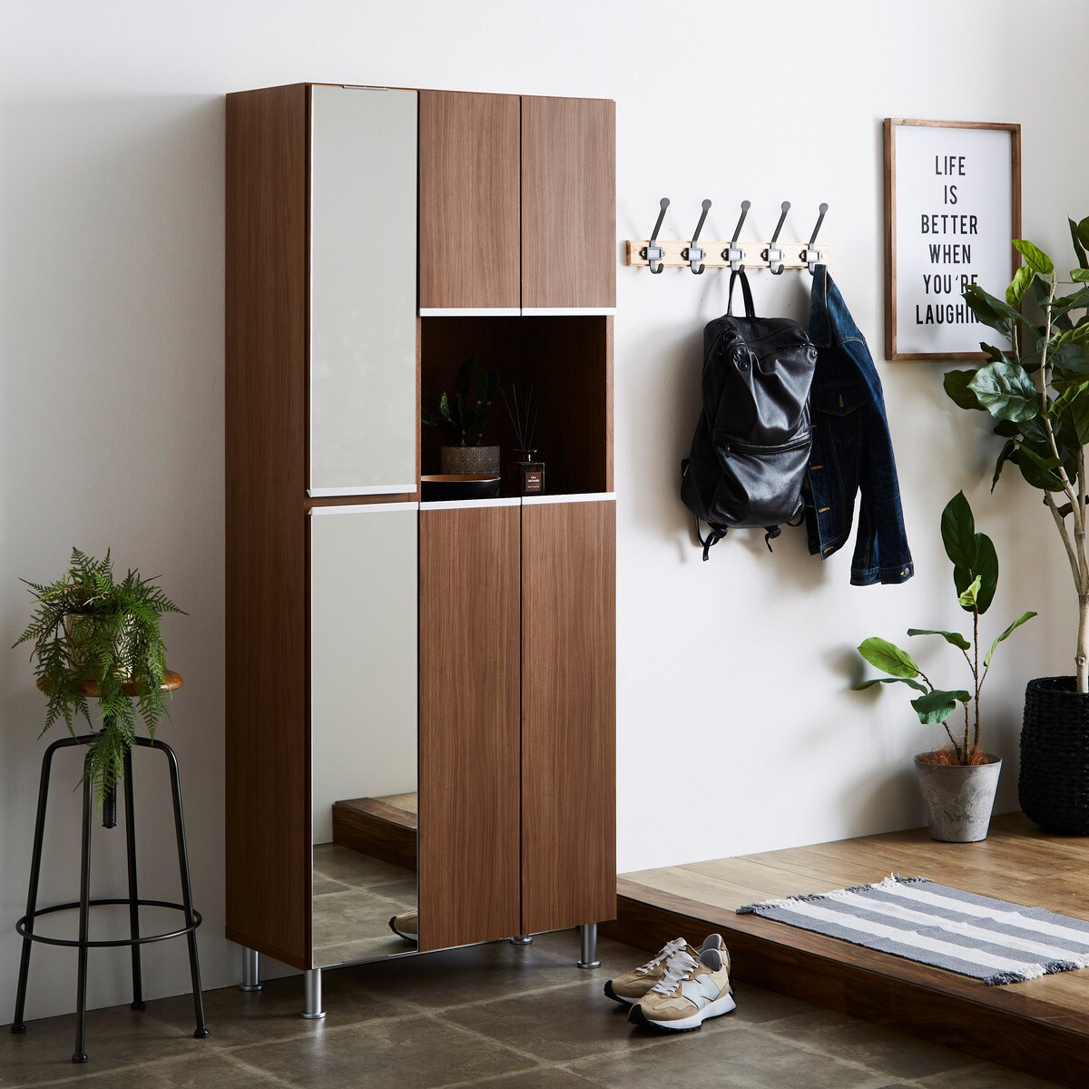 楽天市場】シューズボックスリアル姿見(75) ニトリ 【配送員設置商品