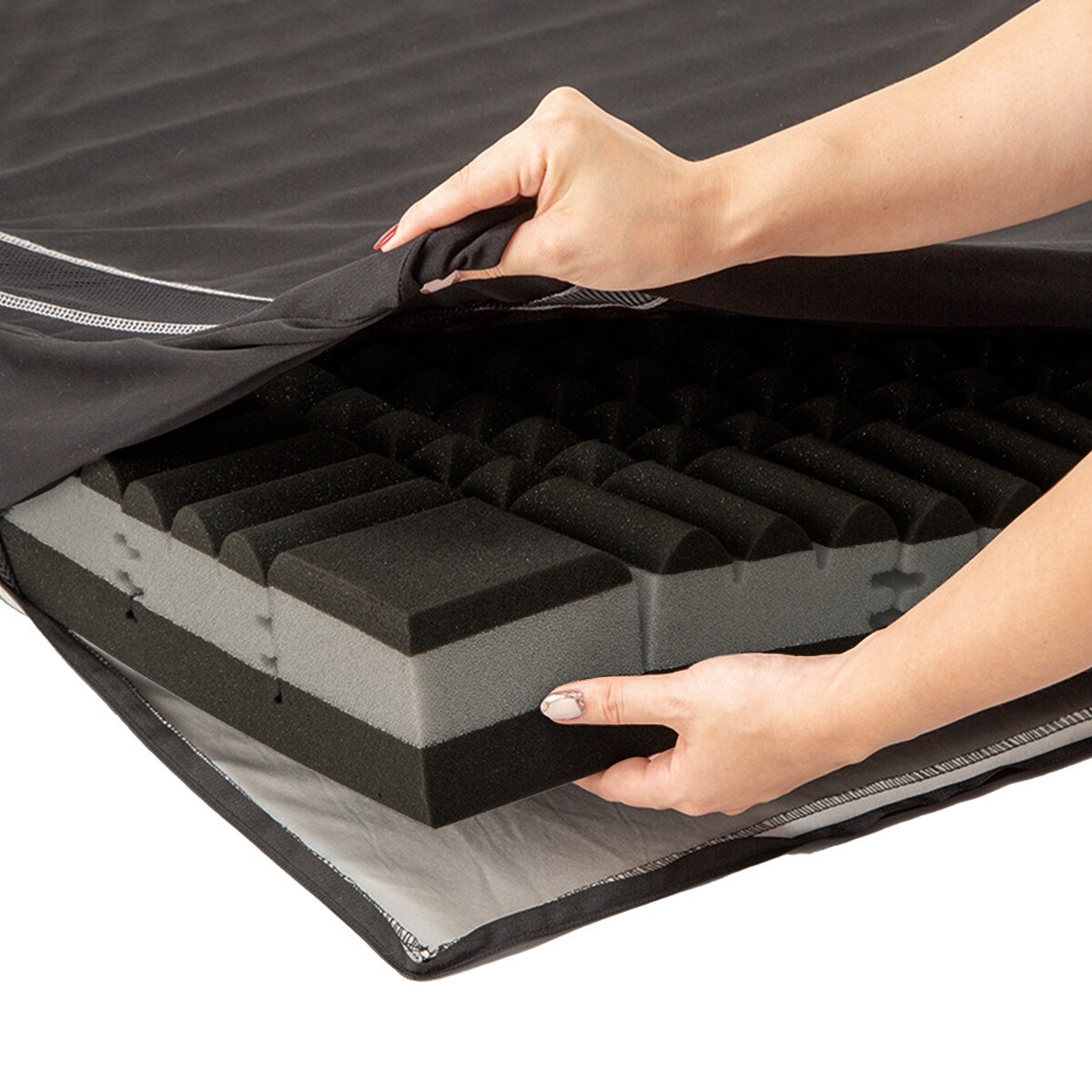 楽天市場】体圧分散に優れた3層構造敷ふとん シングル(N-CUBE S