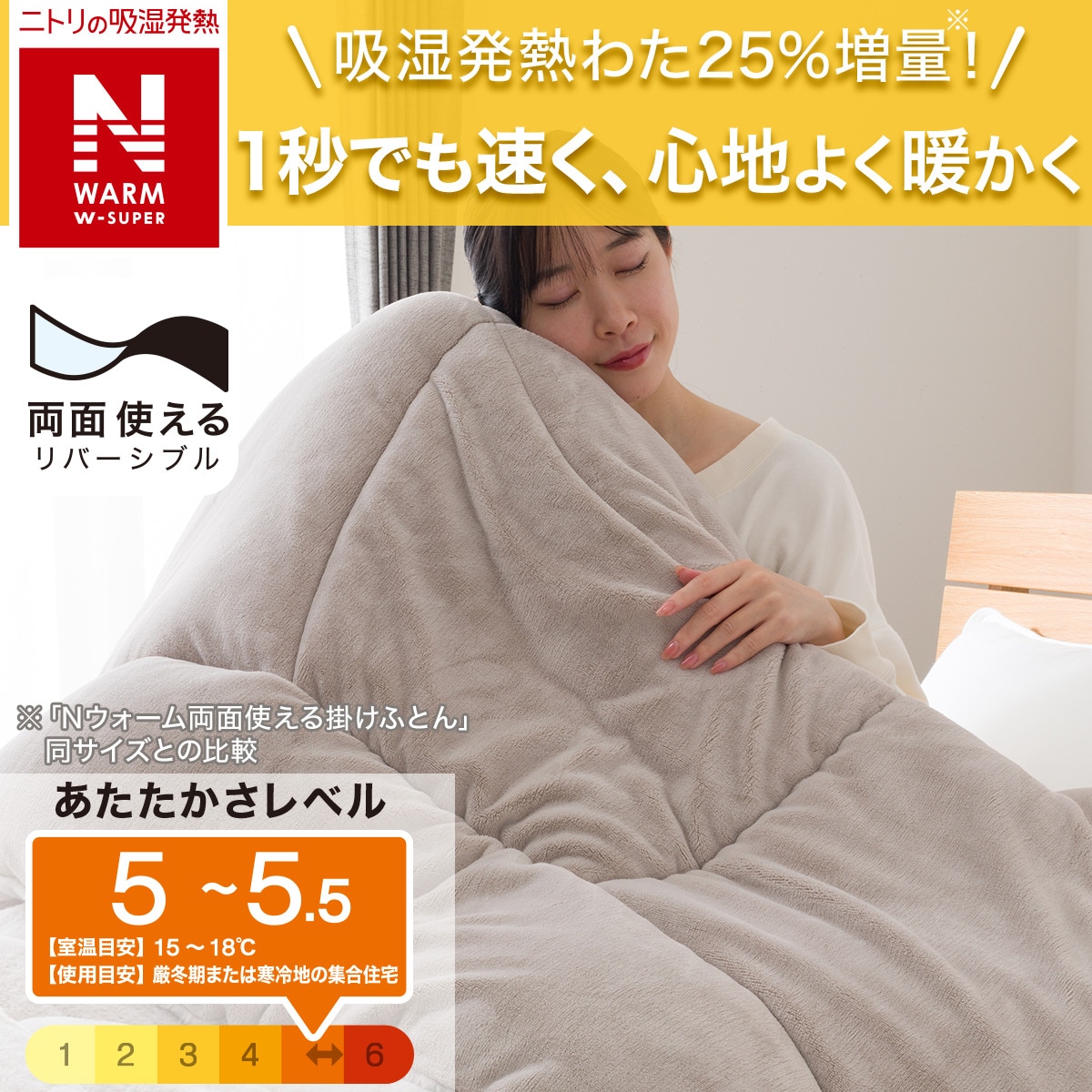 楽天市場】カバーのいらない両面掛ふとん(Nウォーム WSP K2528 )【玄関