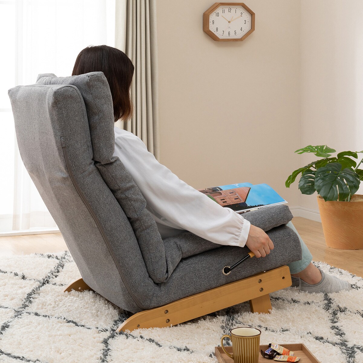 楽天市場】[幅60cm] リクライナーソファ (KJ-1 GYXNA) ニトリ 【玄関先