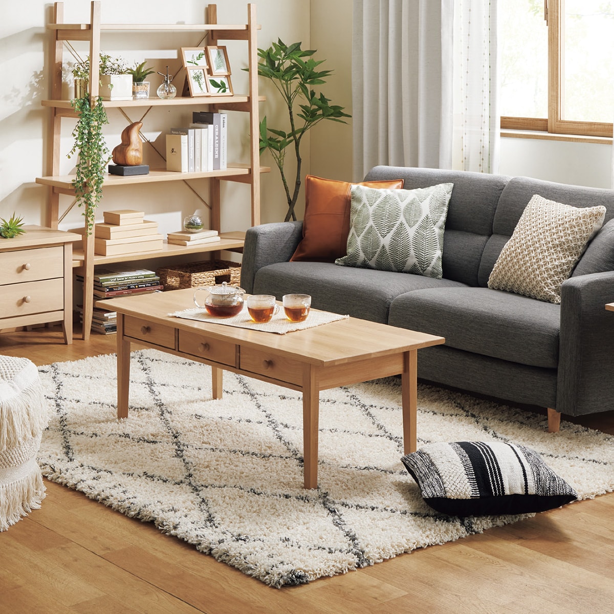 楽天市場】アクセントラグ (リラシャグ 133X190) 韓国風インテリア