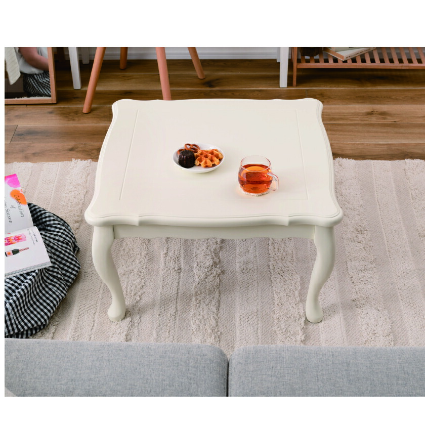 楽天市場】年中かわいい 猫脚 こたつテーブル 正方形 70×70 【送料無料