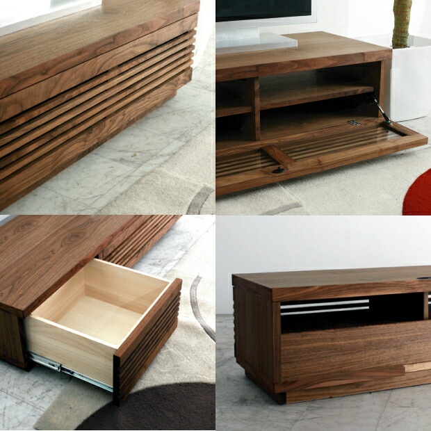 楽天市場】テレビボード 180 jaggy ジャギー ウォールナット ブラック