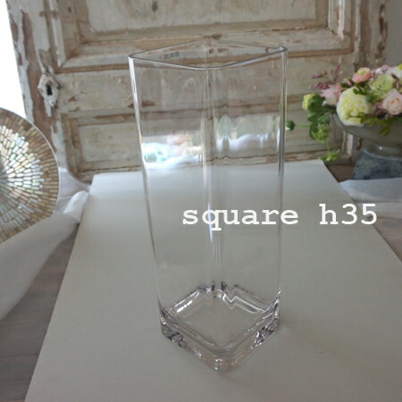 楽天市場】【割れない】【花瓶】ポリカーボネート スクエアL 高さ35cm