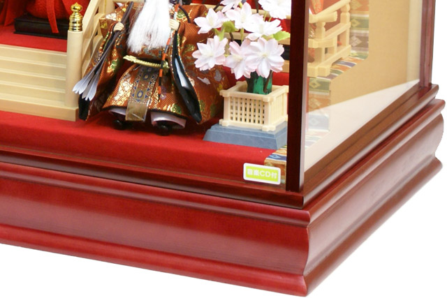 楽天市場】雛人形 吉徳大光 ガラスケース飾り 七人 三人官女 右大臣