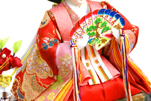 楽天市場】雛人形 吉徳大光 ガラスケース飾り 七人 三人官女 右大臣