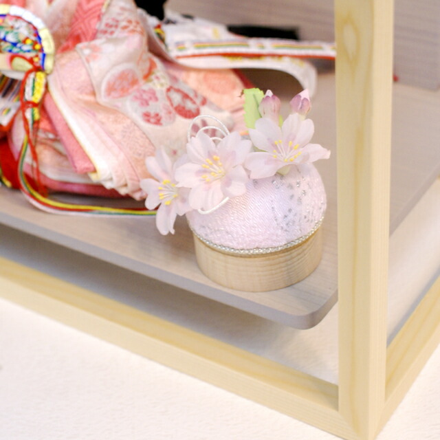 楽天市場】雛人形 吉徳大光 親王飾り ケース風木枠飾り 花ひいな