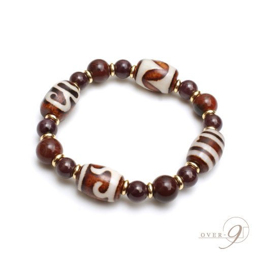 楽天市場】上肯龍紋天珠ブレスレット【メール便不可】虎牙天珠/水蓮花